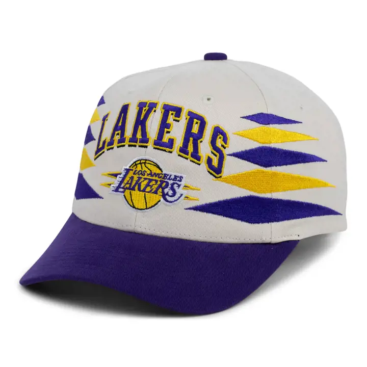 Casquette Pro Crown Los Angeles Lakers NBA Off White Diamond ivo/pur/g