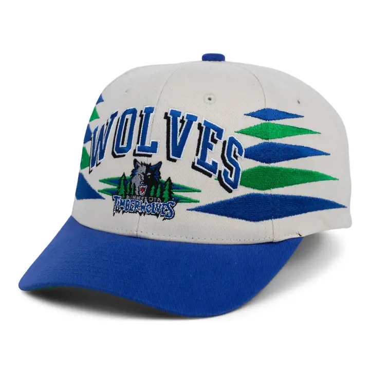 Minnesota Timberwolves NBA Off White Diamond Pro Crown ivo/b