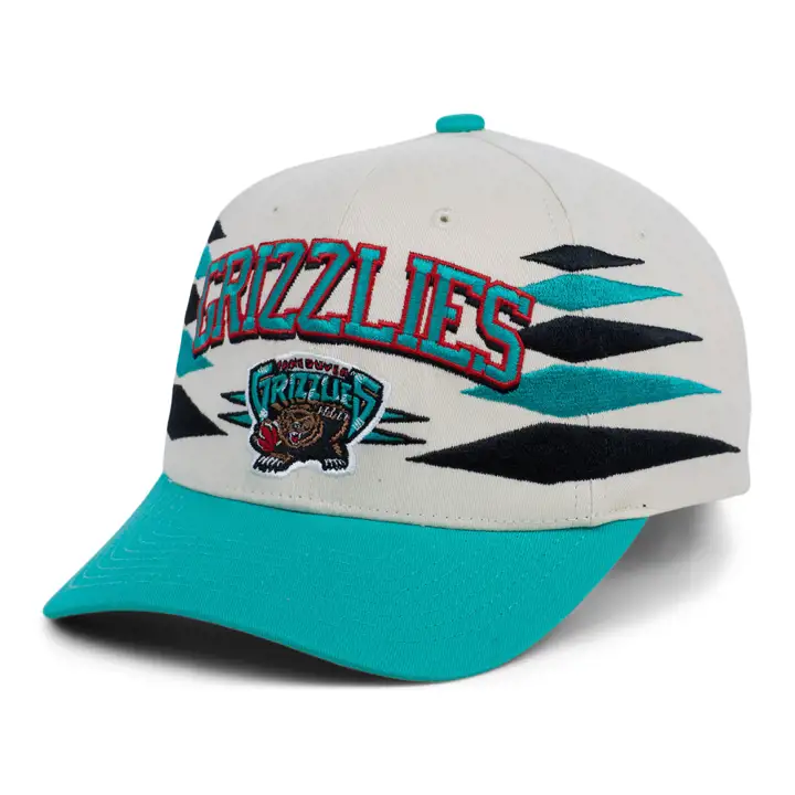 Casquette Vancouver Grizzlies NBA Off White Diamond Pro Crown ivoire/sarcelle