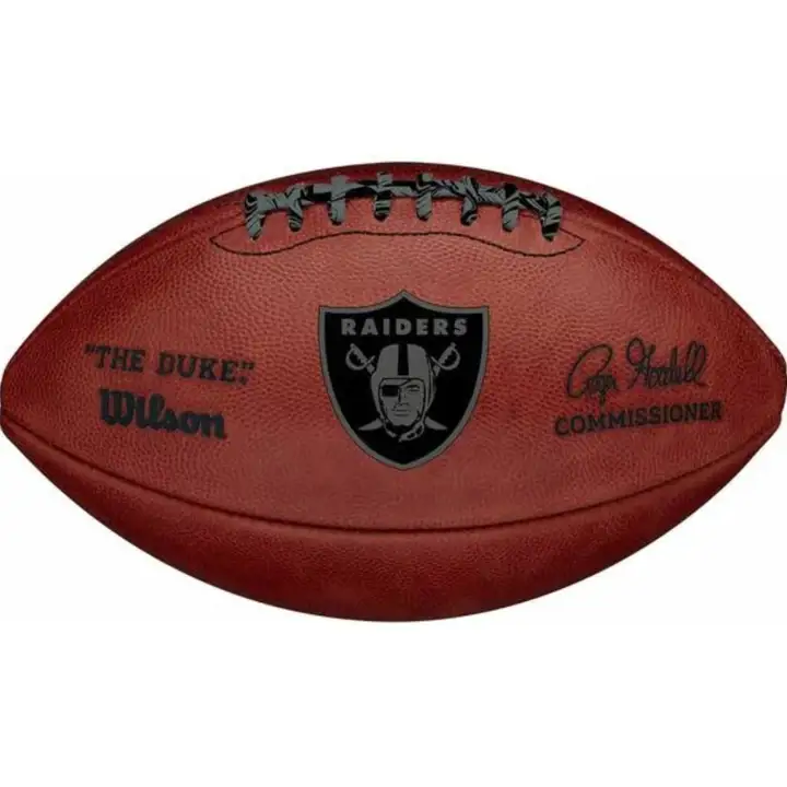 "Football métallique Las Vegas Raiders « The Duke » marron/noir"
