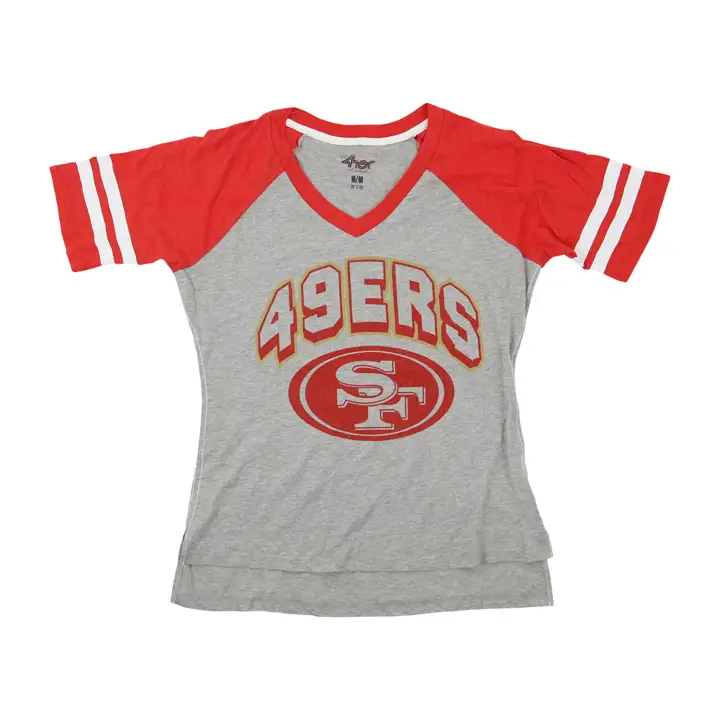 T-shirt « First Pick » NFL des 49ers de San Francisco pour femme 21 GRY