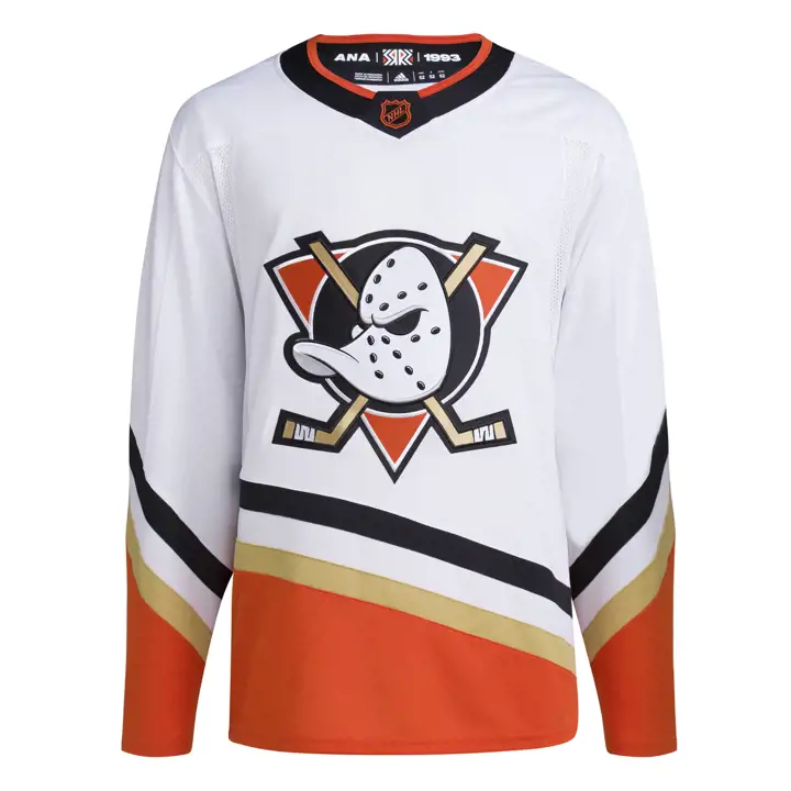 Maillot d'équipe Anaheim Ducks NHL Reverse Retro 22 blanc