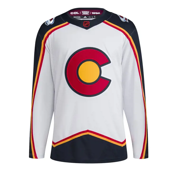 Maillot Rétro LNH Colorado Avalanche 22 blanc