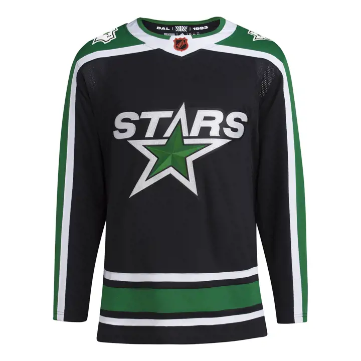 Maillot Dallas Stars NHL Reverse Retro Équipe 22 noir