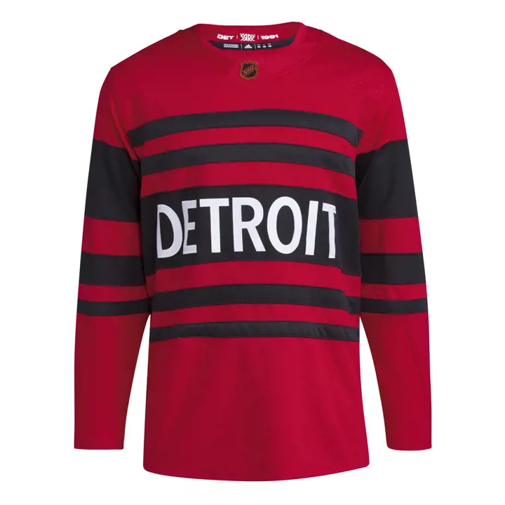 Maillot d'équipe Reverse Retro NHL des Red Wings de Détroit 22 Rouge