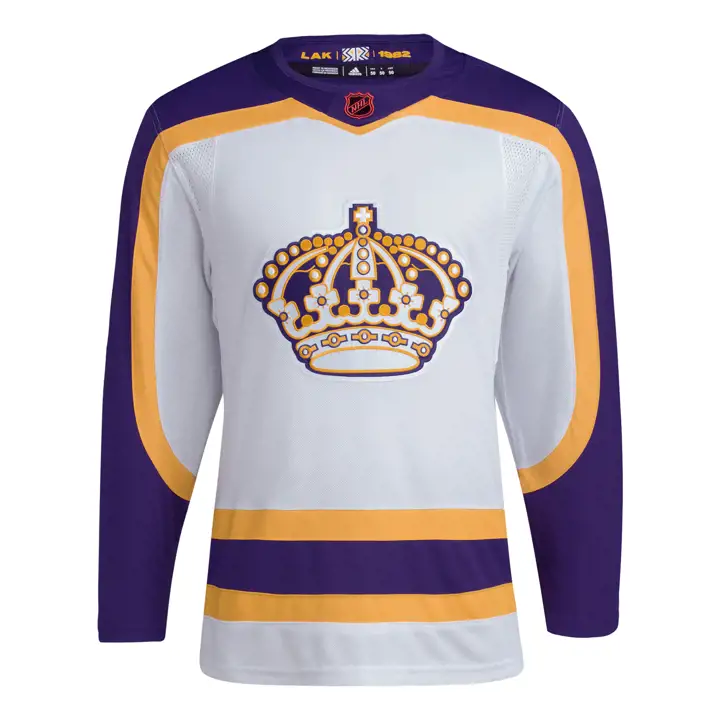 Maillot Los Angeles Kings NHL Reverse Retro Équipe 22 blc