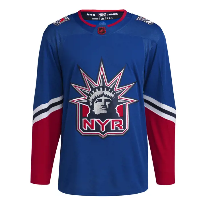 Maillot bleu New York Rangers NHL Reverse Retro Équipe 22