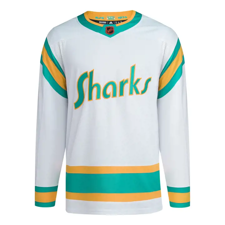 Maillot d'équipe San Jose Sharks NHL Reverse Retro 22 blc