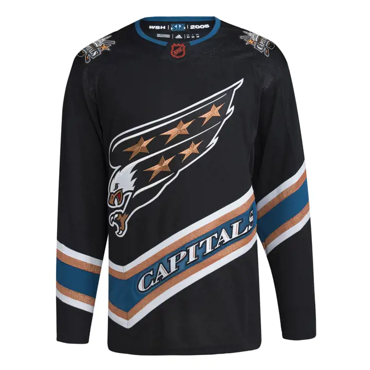 Maillot Rétro Inversé des Capitals de Washington de la LNH 22 noir