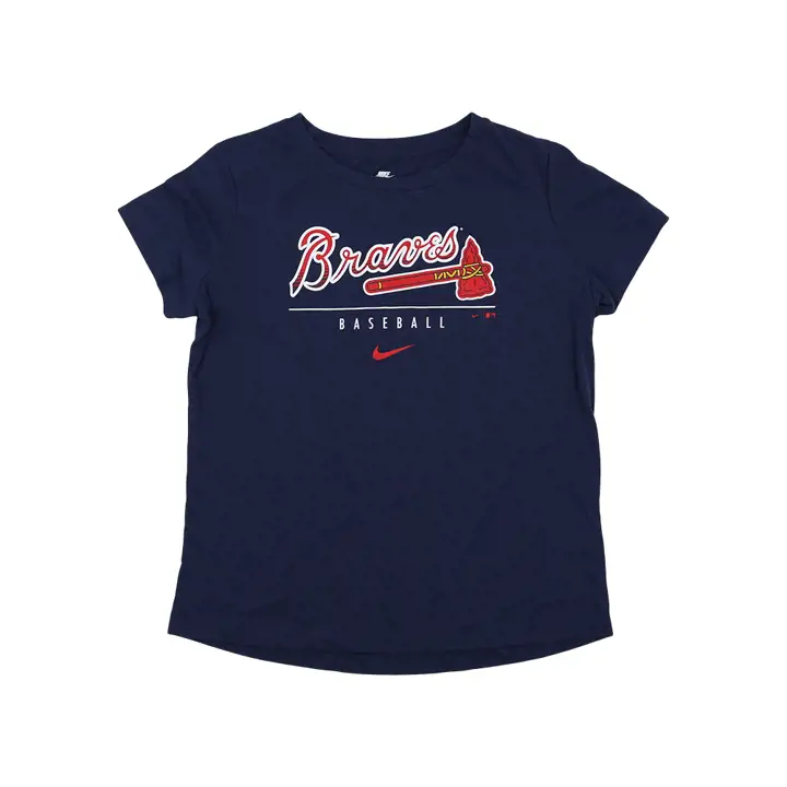 T-shirt essentiel en maille BRAVES MLB pour femme 20 BLEU