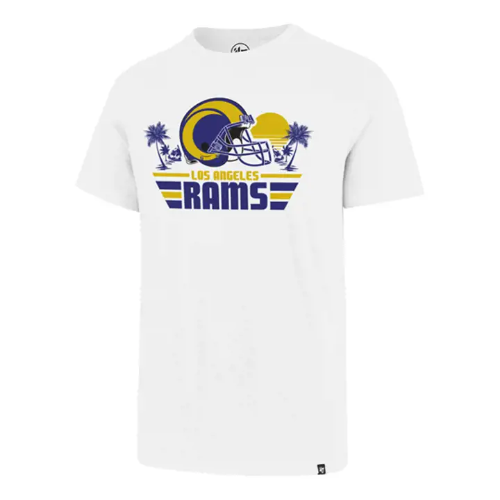 LOS ANGELES RAMS NFL T-SHIRT RÉGIONAL SUPER RIVAL BLANC