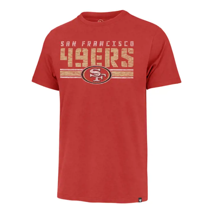T-SHIRT ROUGE FRANKLIN NFL SAN FRANCISCO 49ERS À RAYURES