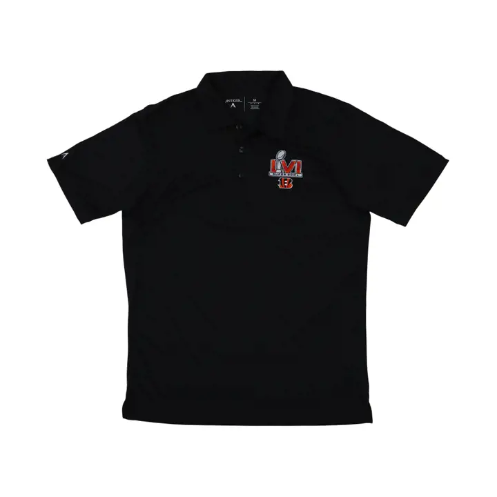 CINCINNATI BENGALS NFL SB LVI Bound Polo hommage noir