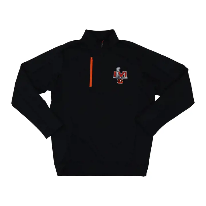 CINCINNATI BENGALS NFL SB LVI Bound Generation 1/4 Zip noir/o