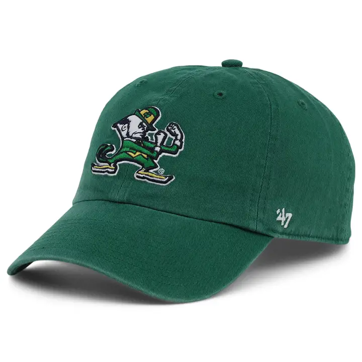 Casquette ajustable Notre Dame Fighting Irish Mascot Clean Up kgr