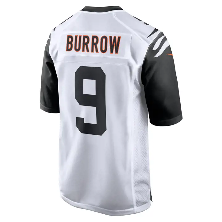 Maillot de match NFL des Bengals de Cincinnati Joe Burrow blc/noi