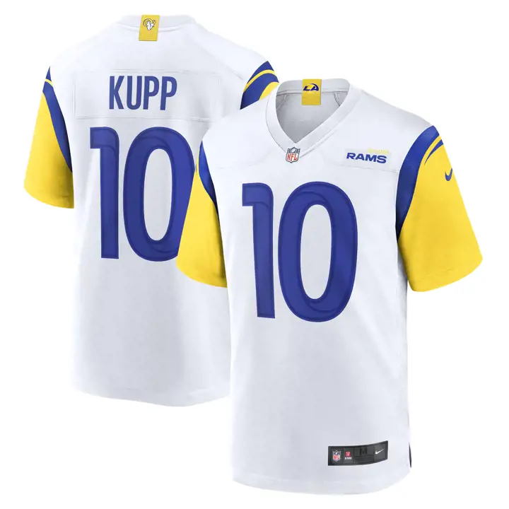 Maillot de match NFL Los Angeles Rams Cooper Kupp blc