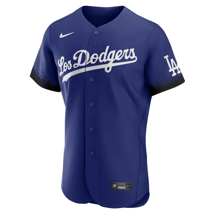 Maillot Dodgers MLB officiel sur le terrain City Connect bleu