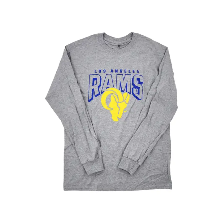 Los Angeles Rams NFL T-shirt manches longues H-gris à logo audacieux