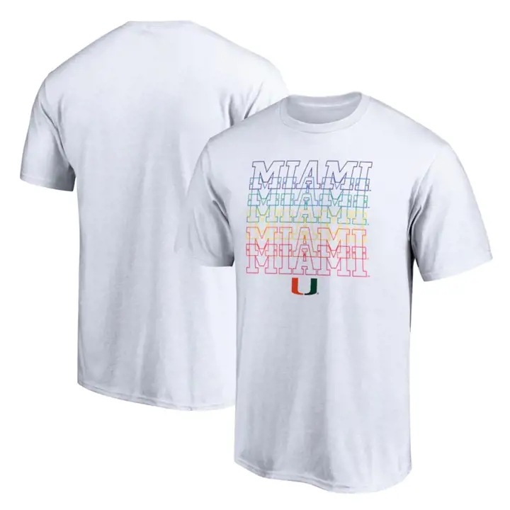 T-shirt Miami Hurricanes 2F NCAA School Pride 22 blanc