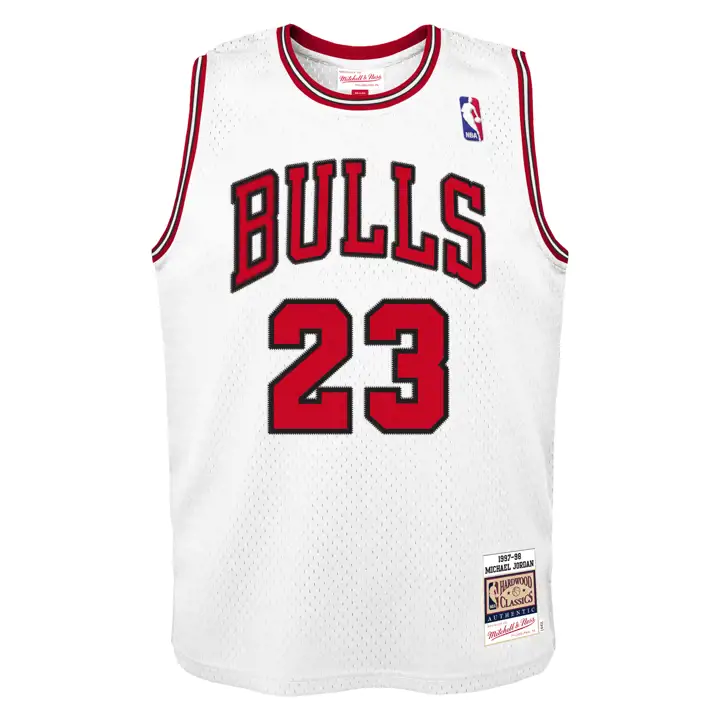 BULLS NBA Maillot Authentique M&N Jeune Michael Jordan BLC