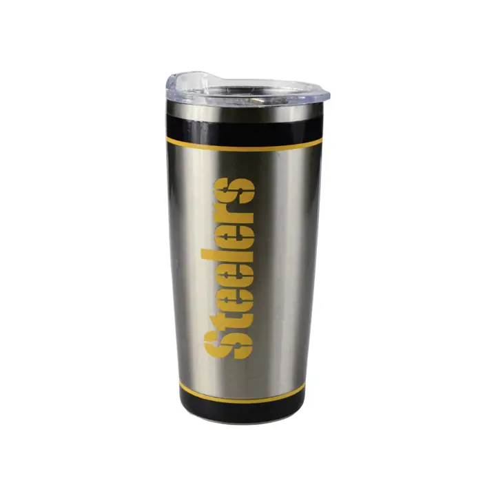Gobelet isotherme en acier inoxydable 20 oz Pittsburgh Steelers