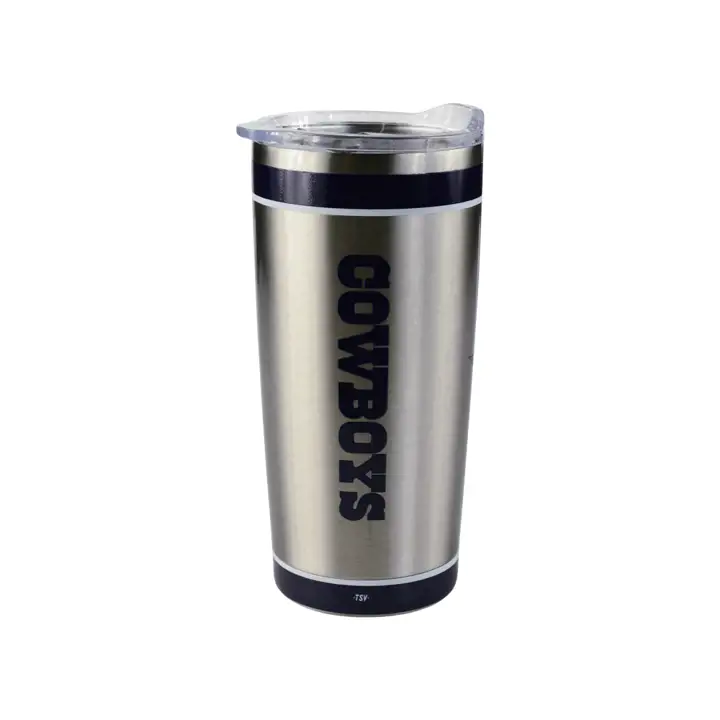 Gobelet en acier inoxydable de 20 oz des Cowboys de Dallas