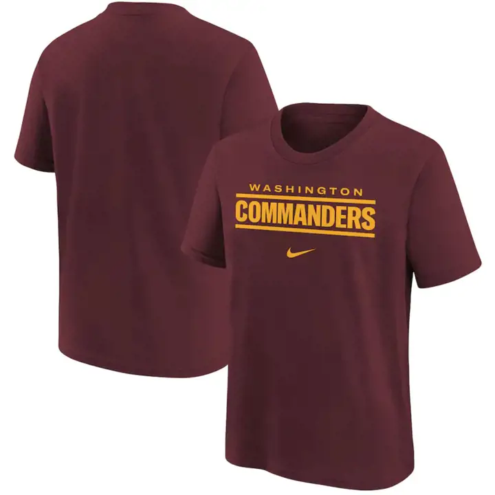 T-shirt rouge à logo Washington Commanders NFL pour jeune