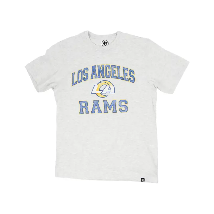 T-shirt Los Angeles Rams NFL Union Arch Franklin manches courtes gris