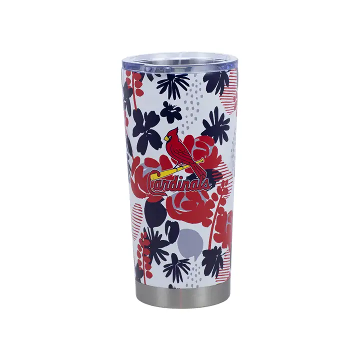 Gobelet St. Louis Cardinals 20oz - Motif floral audacieux
