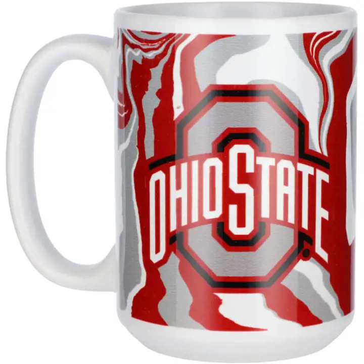 Mug de rallye Ohio State Buckeyes 325 ml, Tie Dye