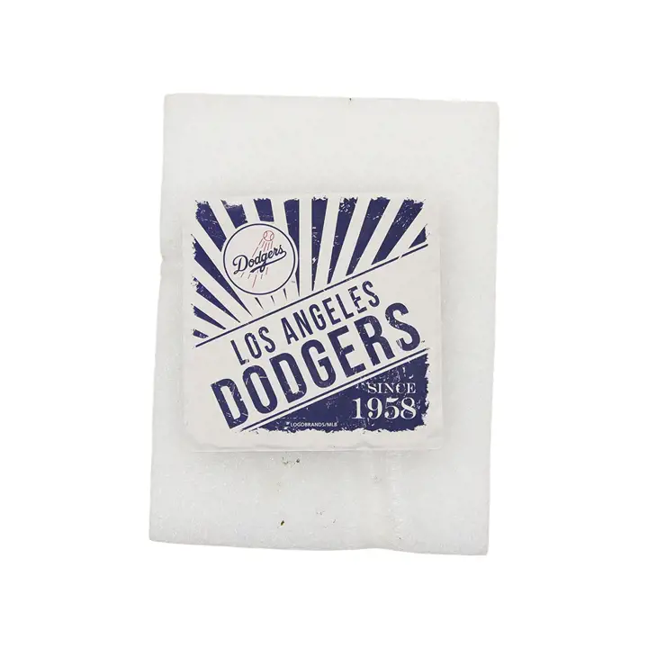 Sous-verres en pierre avec motifs Los Angeles Dodgers bleu/blanc