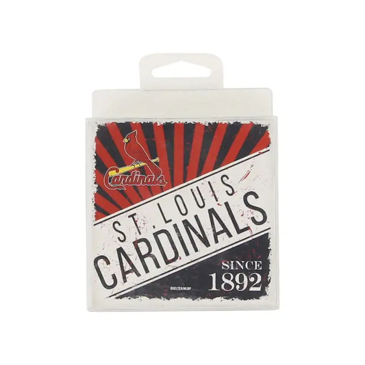 Sous-verres St. Louis Cardinals Burst Stone rouge/blanc