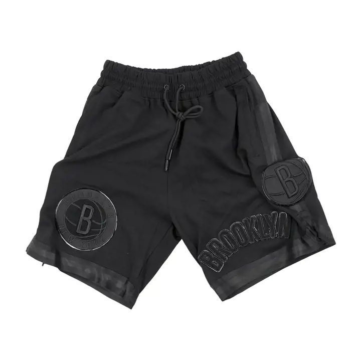 Shorts Brooklyn Nets NBA Triple Black Pro Team noir