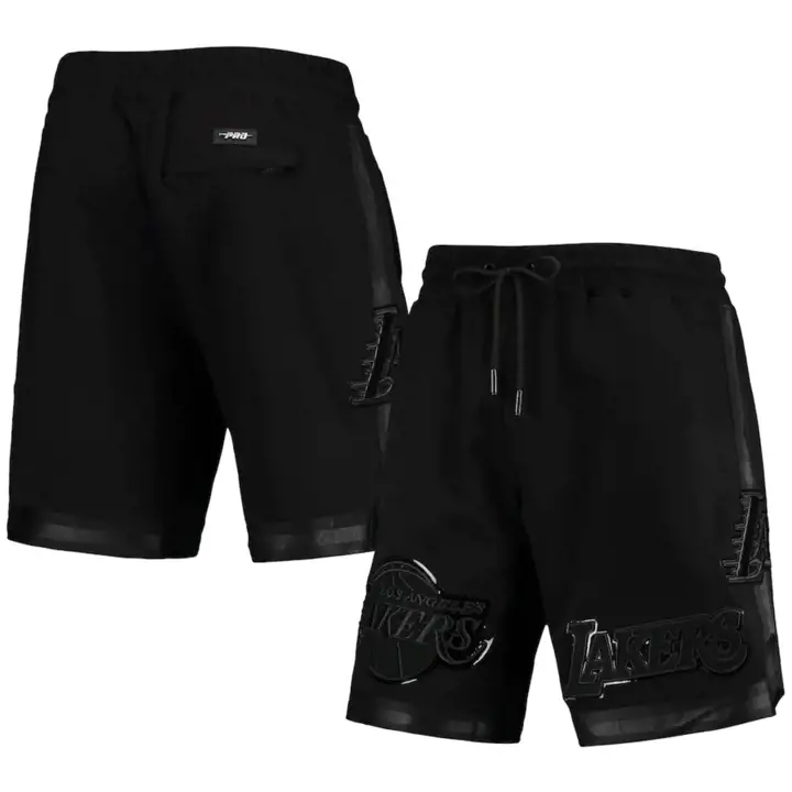 Short Los Angeles Lakers NBA Triple Black Pro Team noir