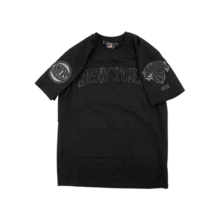 T-shirt triple noir NBA New York Knicks blk