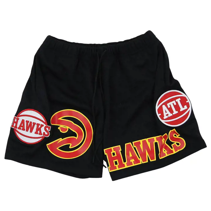 Short en mesh NBA Atlanta Hawks 4 pouces IS Noir