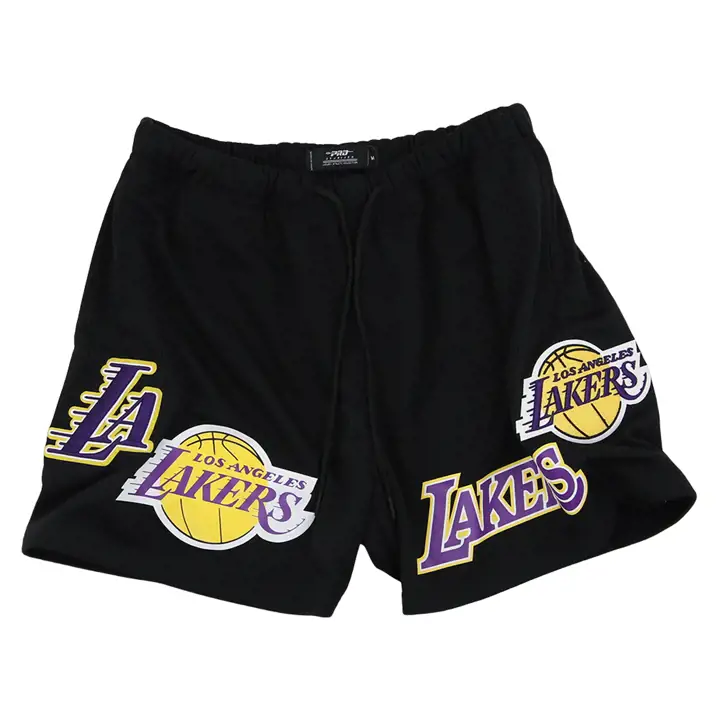 Short NBA Los Angeles Lakers en maille 4 pouces IS Noir