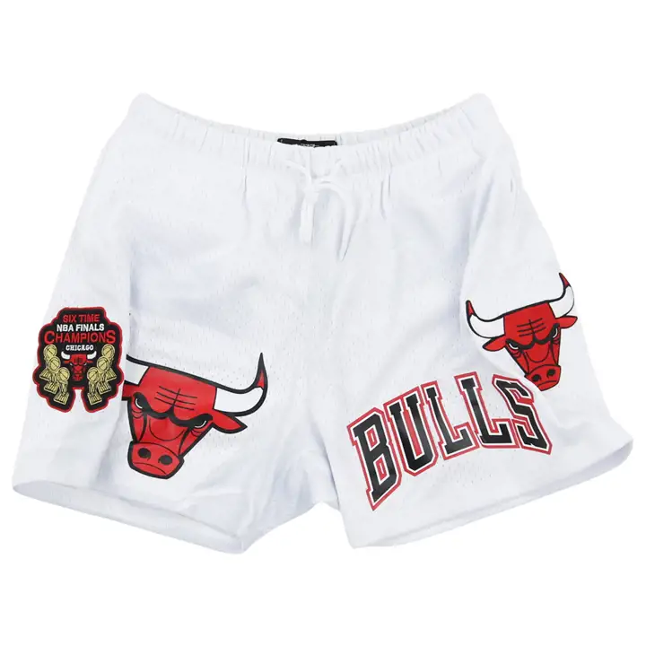 Short en mesh Chicago Bulls NBA 4 pouces IS Blanc