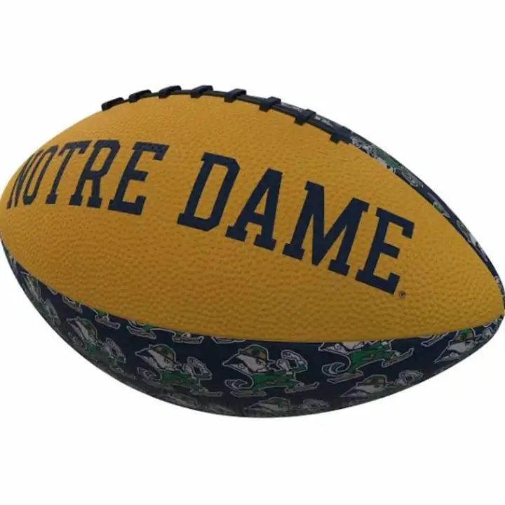 Notre Dame Fighting Irish 93MR Mini ballon de football en caoutchouc bleu marine