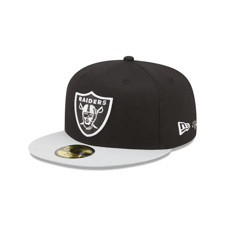 Casquette 59FIFTY noire patch ville Las Vegas Raiders NFL
