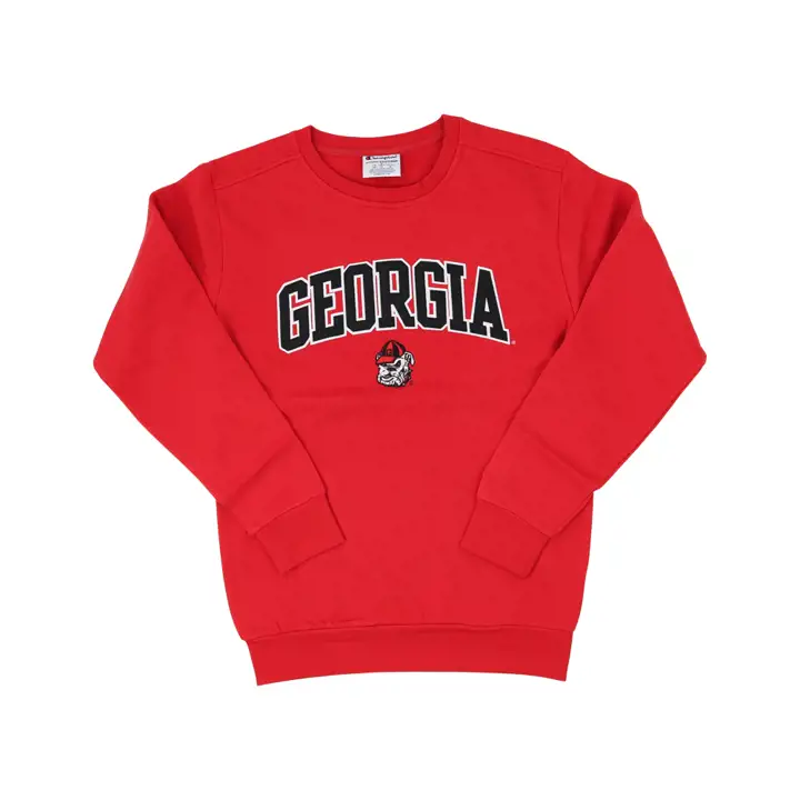 Sweat-shirt ras du cou Georgia Bulldogs NCAA Arch & Logo Noir