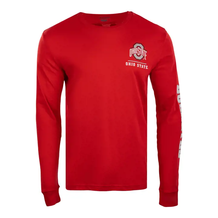 T-shirt Ohio State Buckeyes NCAA 3 Hit manches longues gris