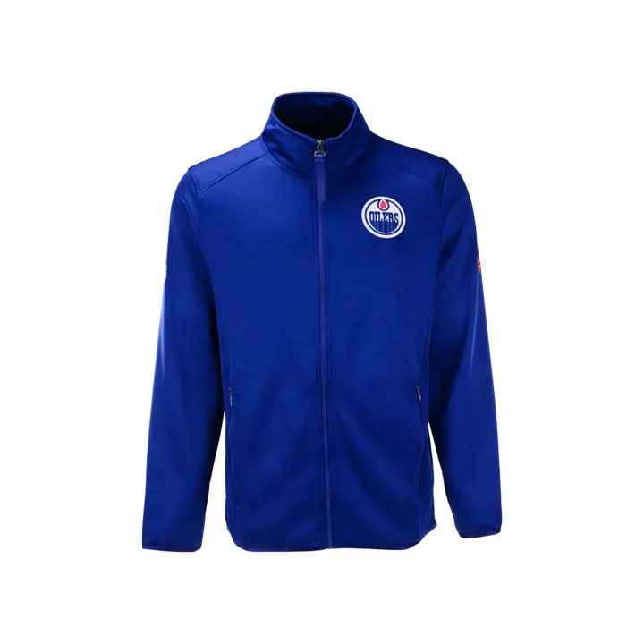 Veste polaire Edmonton Oilers LNH RINK – Bleu marine, marque LNH