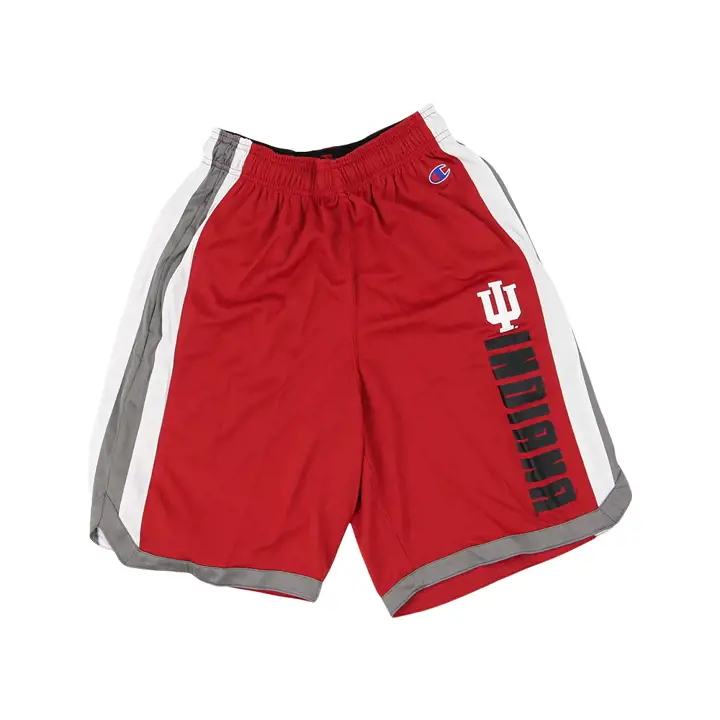 Short en polyester NCAA Indiana Hoosiers 22, couleur cramoisi