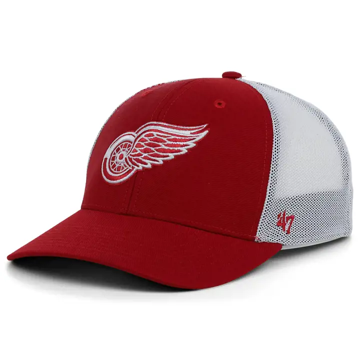 Casquette filet extensible rouge et blanche Detroit Redwings NHL Trophy