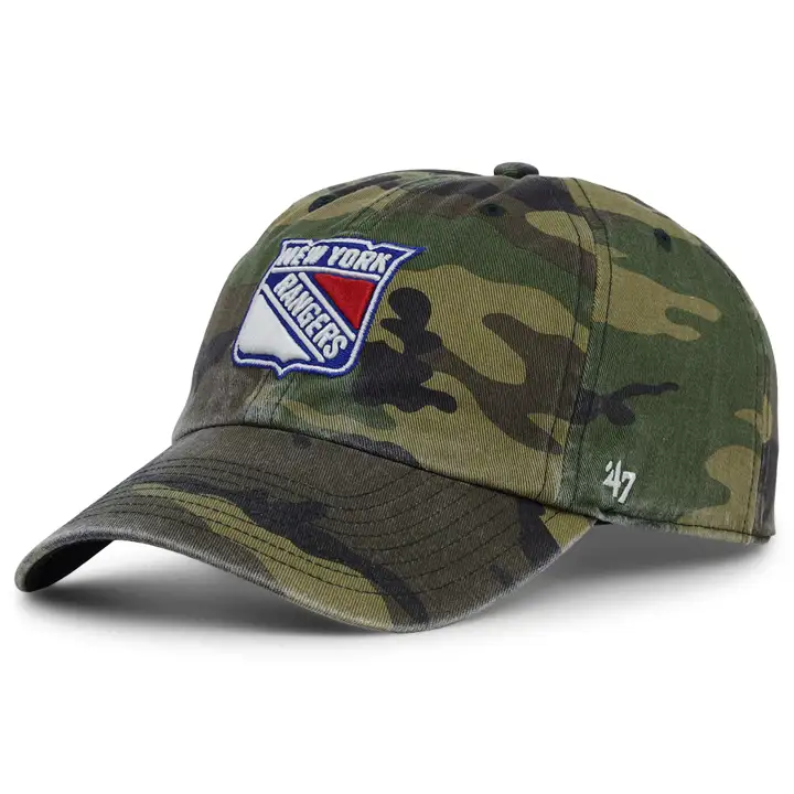 Casquette camouflage des Rangers de New York LNH Woodland Clean Up