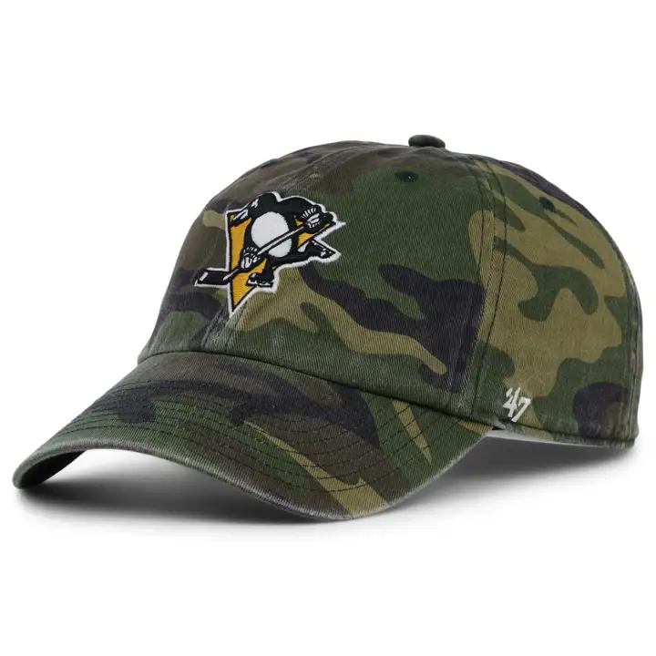 Casquette camouflage Pittsburgh Penguins NHL Woodland Clean Up