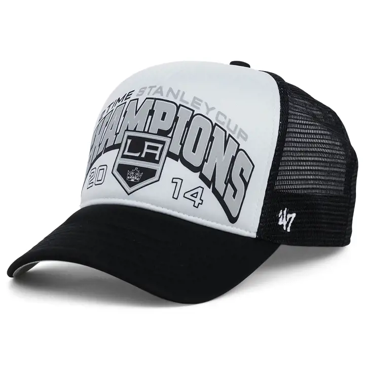 Casquette de routier noire à l'avant en mousse LOS ANGELES KINGS NHL