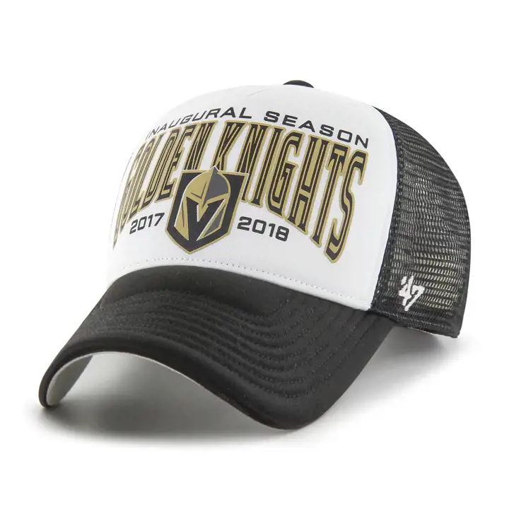 VEGAS GOLDEN KNIGHTS LNH Casquette de camionneur en mousse, noire